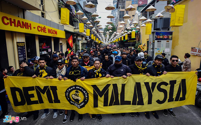 Hàng trăm Ultras Malaysia sẽ có mặt ở sân Mỹ Đình