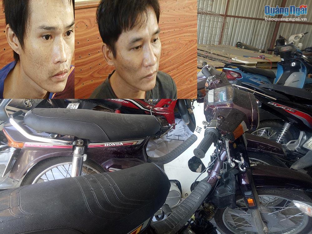 TP Quảng Ngãi: Bắt 2 đối tượng trộm 8 xe máy