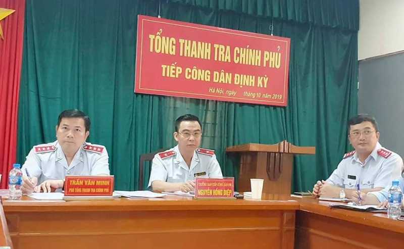 Phó Tổng Thanh tra Trần Văn Minh tiếp công dân xã Phổ Trạch