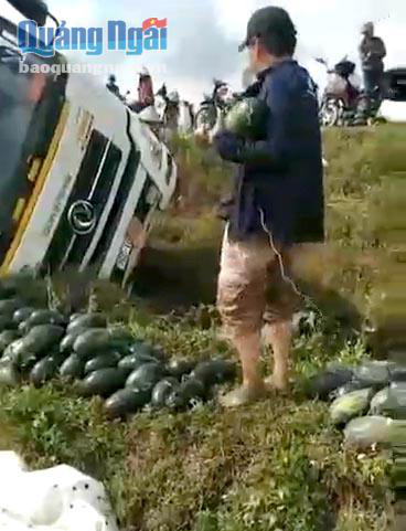 Bức xúc đoạn livestream "tài xế bất lực nhìn người dân hôi dưa hấu mang về nhà"