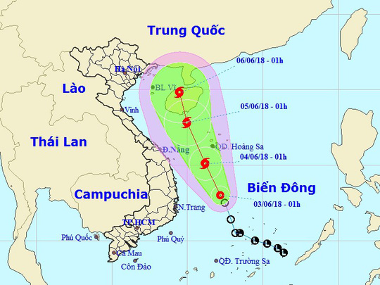 Áp thấp nhiệt đới sẽ mạnh lên thành bão, cảnh báo mưa lớn từ Quảng Ngãi đến Bình Thuận và Tây Nguyên