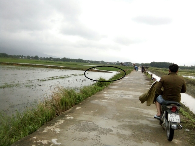 Sụt kênh mương, một phụ nữ tử vong