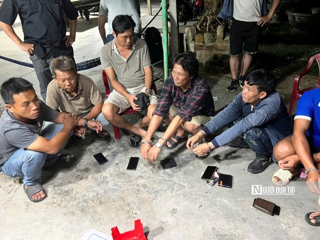 Triệt phá tụ điểm đánh bạc bằng hình thức bầu cua lúc rạng sáng