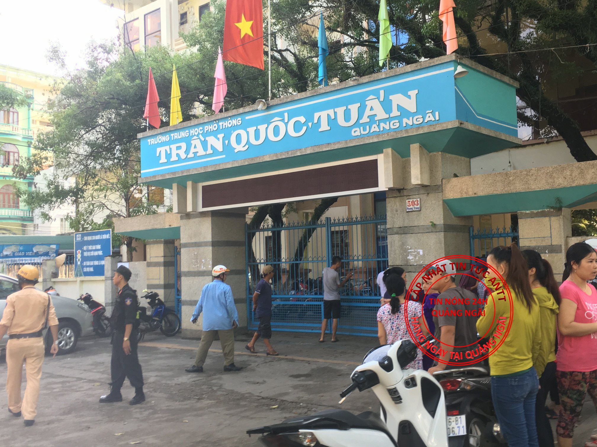 Tp Quảng Ngãi: BẾ TẮC NỢ NẦN VÀO TRƯỜNG TRẦN QUỐC TUẤN NHẢY LẦU TỰ TỬ