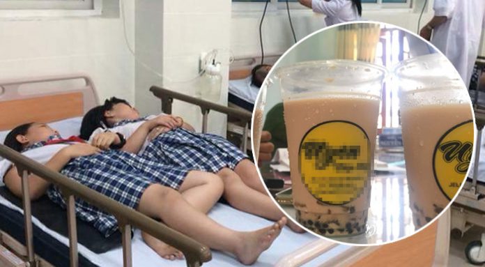 Uống trà sữa, hàng loạt học sinh tiểu học đi cấp cứu