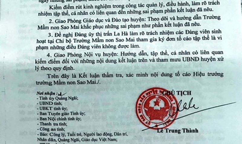 Tố cáo Hiệu trưởng sai phạm, nhiều giáo viên có nguy cơ bị kỷ luật